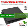 Техпластина 2Ф-I-ТМКЩ-С 20мм 1.0x1.0 м