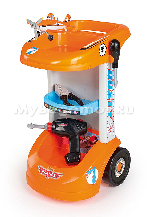 Тележка с инструментами Smoby Planes + самолет Dasty